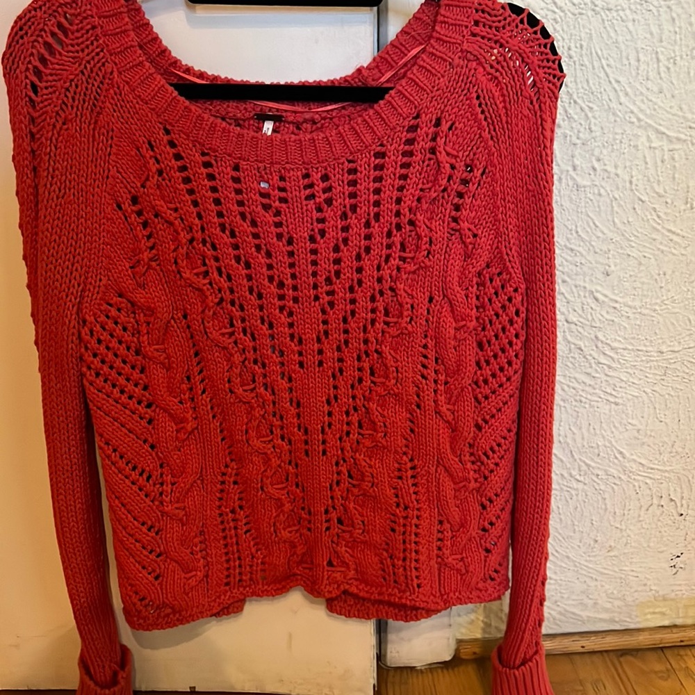 Free People Open Back Sweater